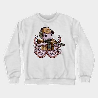 Tactical Octopus Adventure Tee: Where Intelligence Meets Style Crewneck Sweatshirt